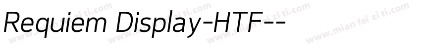 Requiem Display-HTF-字体转换